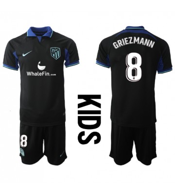 Atletico Madrid Antoine Griezmann #8 Bortedraktsett Barn 2022-23 Kortermet (+ Korte bukser)